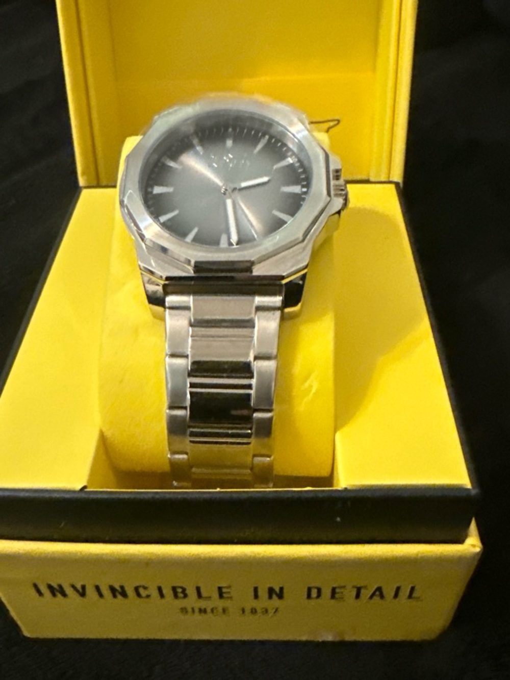 Invicta Men's Silver Stainless Steel Watch - Silver Dial
